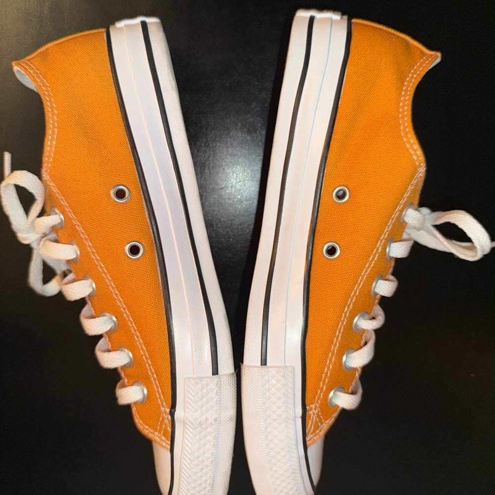 “SOLD” Women Converse Golden Orange All Star Sneakers - Picture 5 of 11